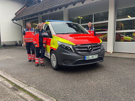 Neues Mitglied in der Fahrzeugflotte: Notarzteinsatzfahrzeug