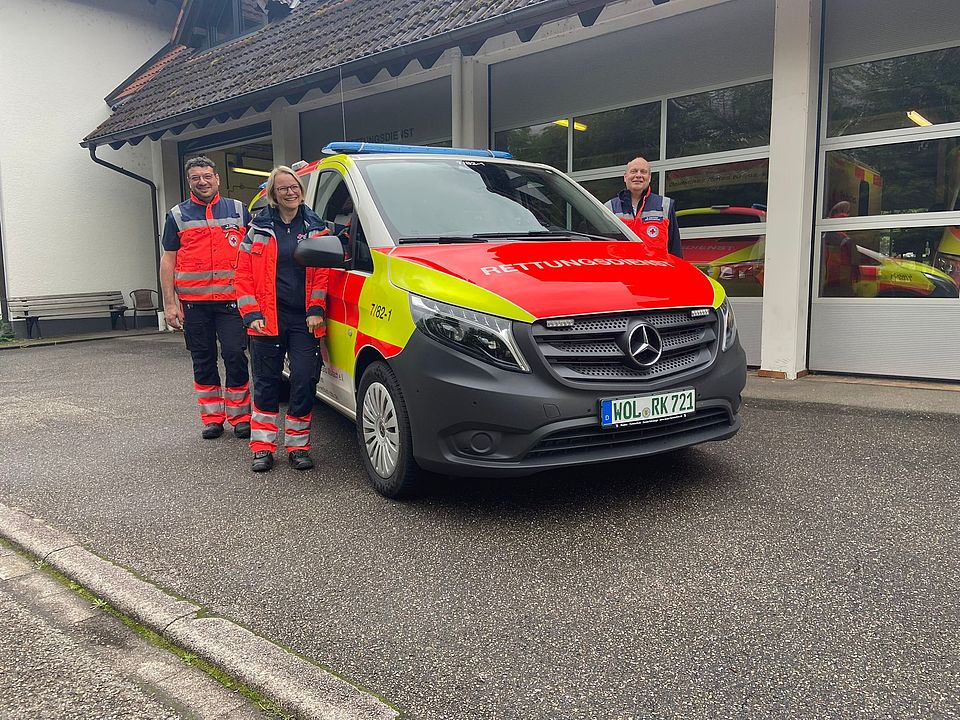 Neues Mitglied in der Fahrzeugflotte: Notarzteinsatzfahrzeug